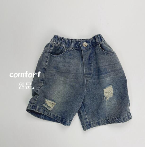 「2024」子供服★ボトムス★ジーンズ★ハーフパンツ★キッズ★韓国風子供服★80-130CM