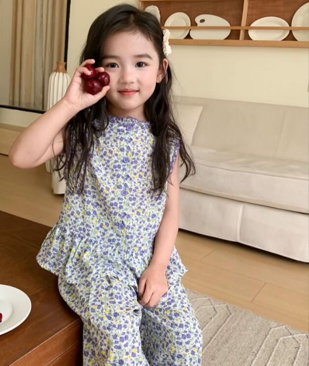 2024★夏新作★韓国風子供服★トップス+ズボン★2色90-140CM