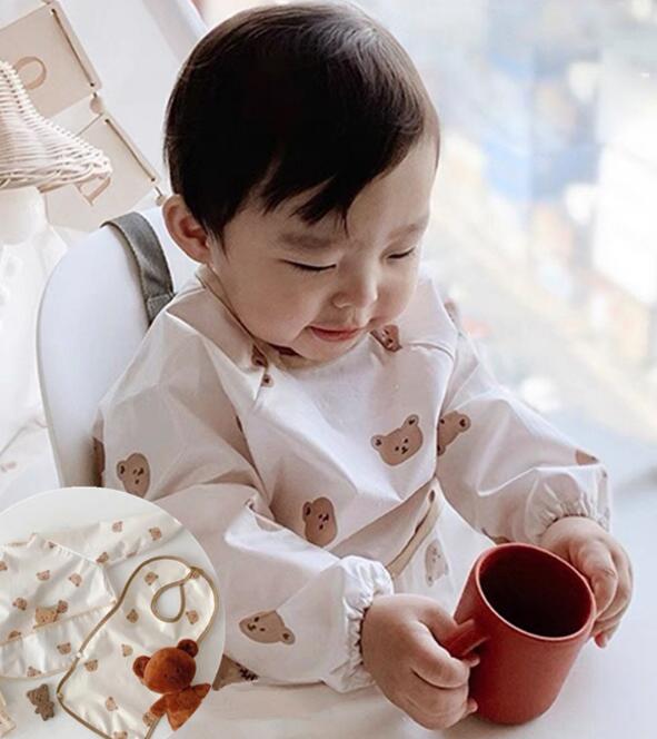 2024★防水★PU★食事用エプロン★食事用ビブ★涎掛け