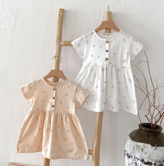 「2024」子供服★ワンピース★半袖★韓国風子供服★キッズ女の子★2色★80-130CM