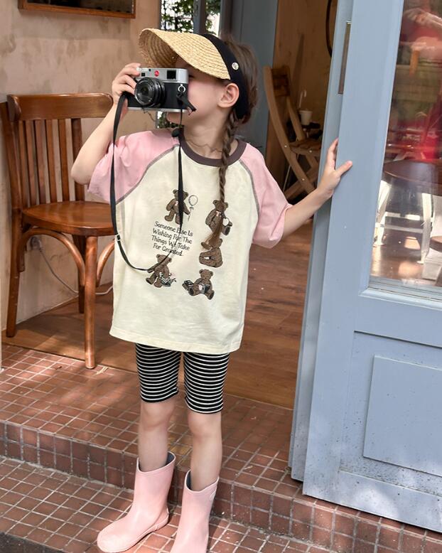 2024夏新品★子供服　トップス★90-160cm★4柄