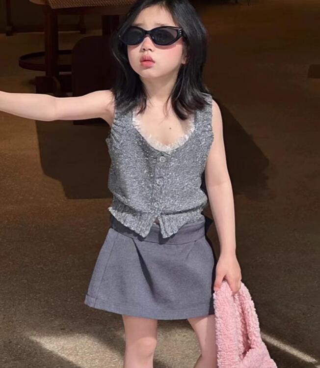 2024★夏新作★韓国風子供服★トップス★スカート★分けて販売★90-140CM