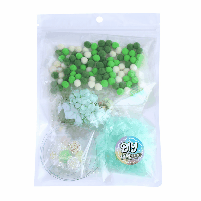 DIYパーツ 痛バッグパーツ 推し活 素材 ポンポン PVCケース レース パールシール 布芸花フラワー 24枚入