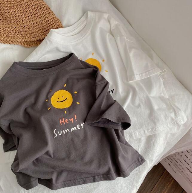 「2024」子供服★トップス★Tシャツ★半袖★韓国風子供服★2色★80-150CM
