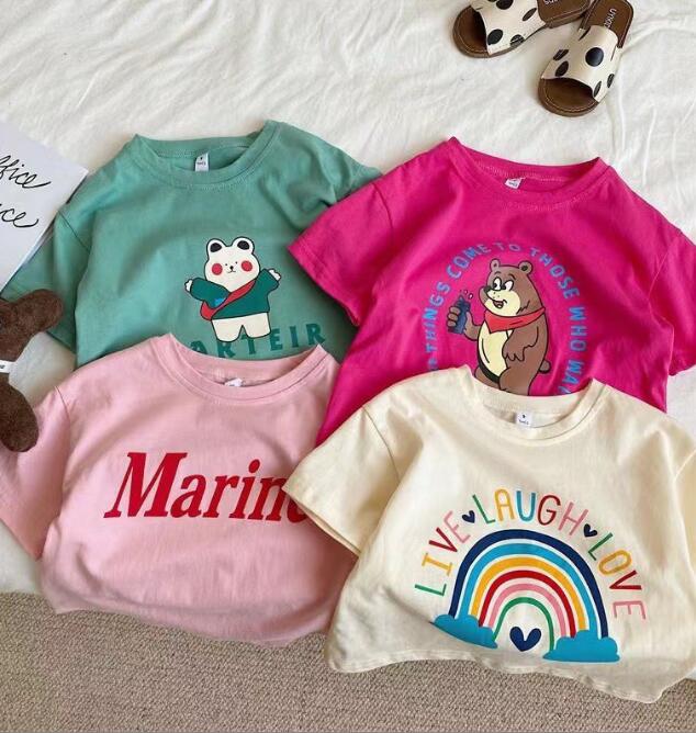 2024★夏新作★韓国風子供服★Tシャツ★4色80-150CM