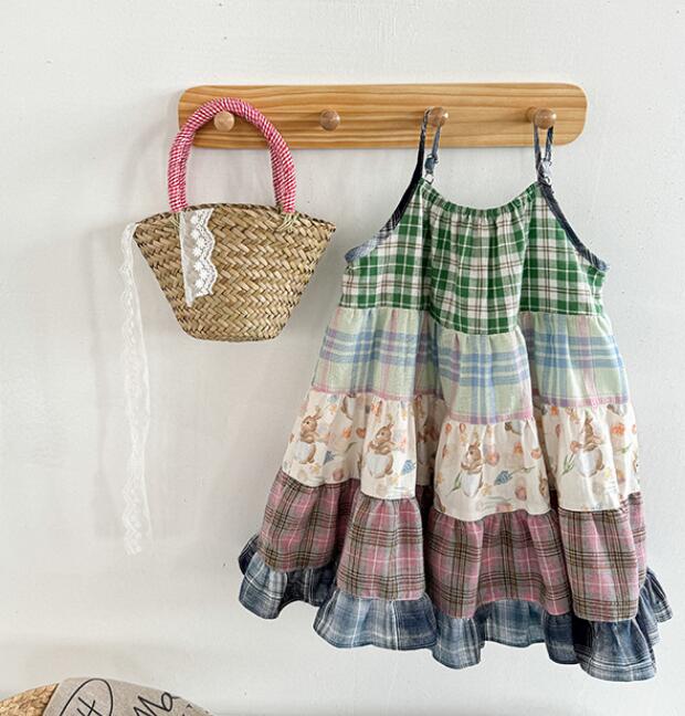 「2024」子供服★吊りワンピース★韓国風子供服★90-140CM