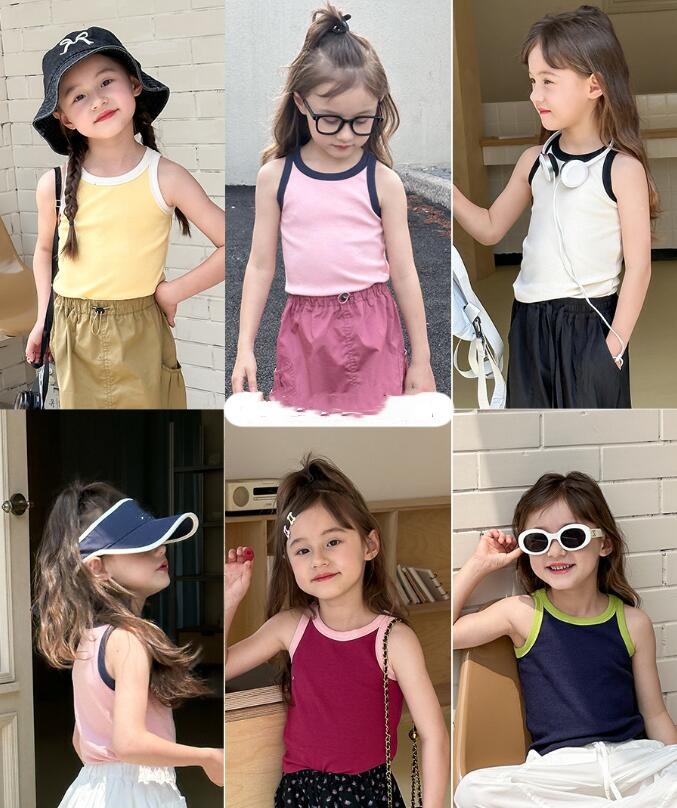 2024★夏新作★韓国風子供服★ベスト★5色90-160CM