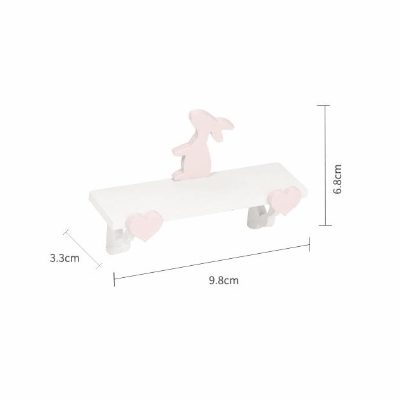 ミニチュア ドールハウス用家具 フィギュア ぬい撮 1:6/1:12dollhouse BJD微景観 ドール撮影 兎物置棚 模型