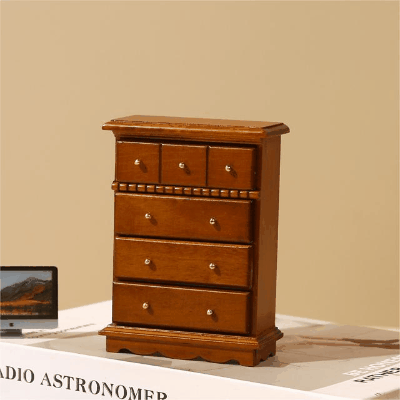 ミニチュア 1:12dollhouse ドールハウス用家具 フィギュア ぬい撮 ドール撮影 キャビネット 引出し 収納棚