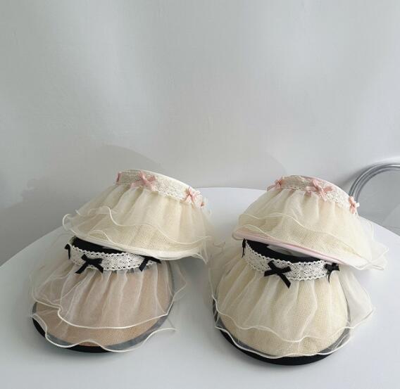 「2024」子供用★帽子★麦わら帽子★キッズ★キャップ★蝶結び★4色