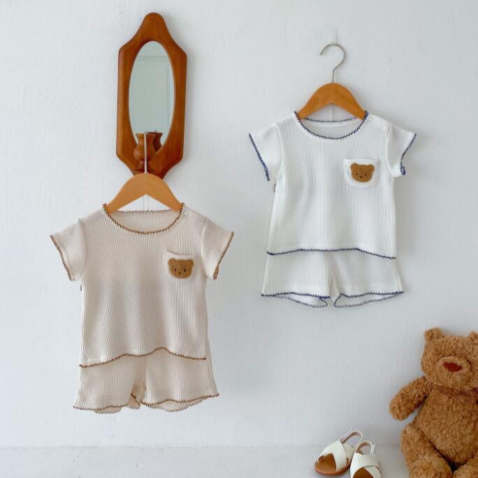 2024★夏新作★韓国風子供服★トップス+ズボン★2色66-100CM