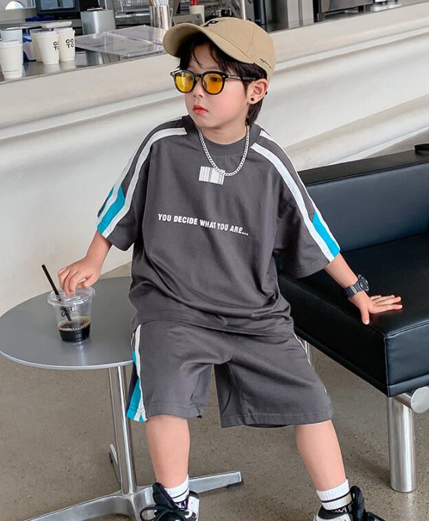 2024新品★子供服　男の子セット　トップス+ズボン★110-170cm★2色