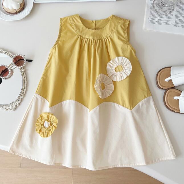 「2024」子供服★ワンピース★袖なし★韓国風子供服★90-140CM