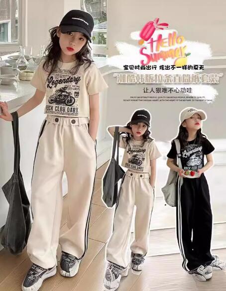 2024新品★子供服★トップス+ズボン　セット★120-170cm★2色