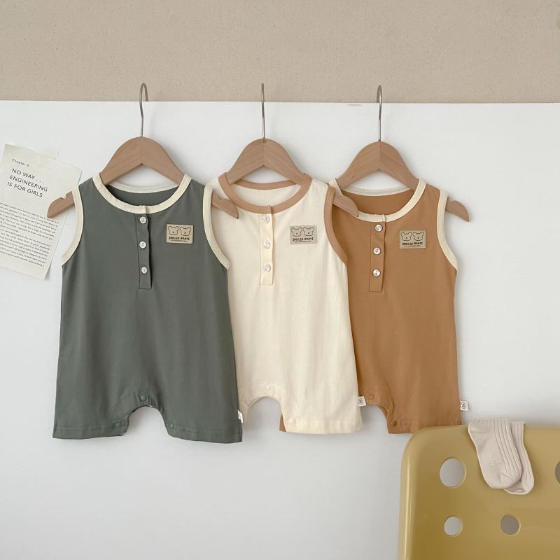 2024★夏新作★韓国風子供服★ロンパース★3色66-90CM