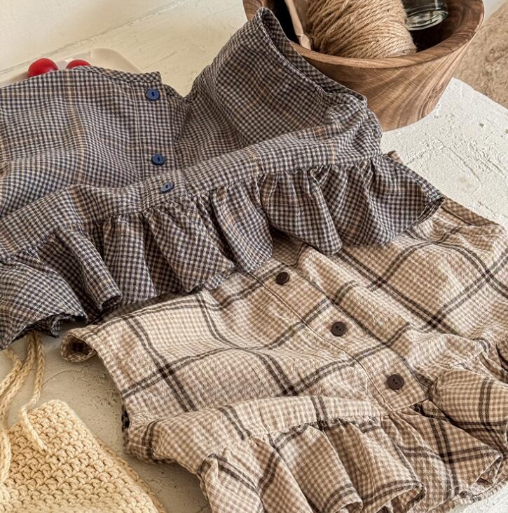 「2024」子供服★トップス★袖なしシャツ★韓国風子供服★2色80cm〜130cm