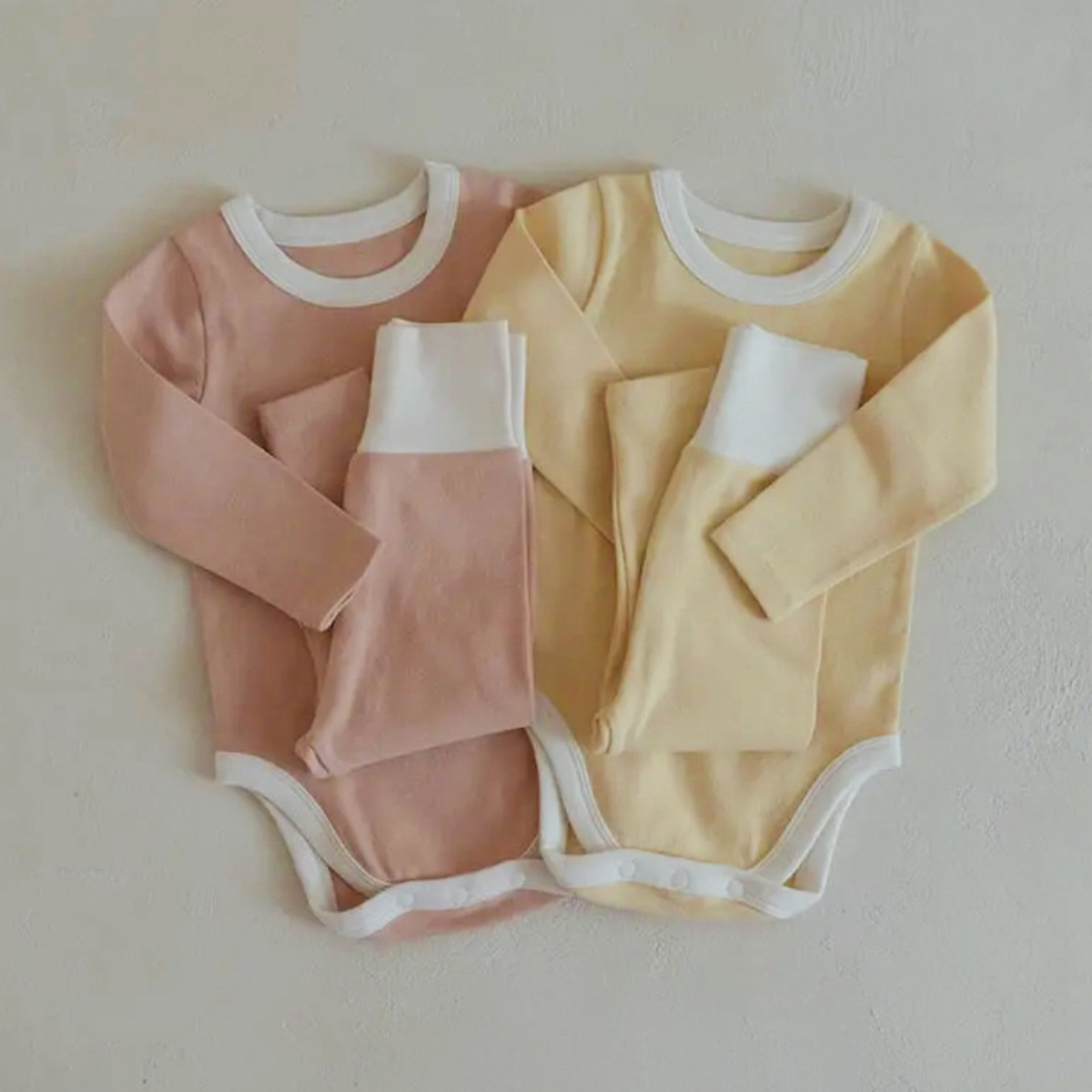 2024秋新品★子供服　トップス+ズボン&帽子分けて販売★66〜90cm 2色