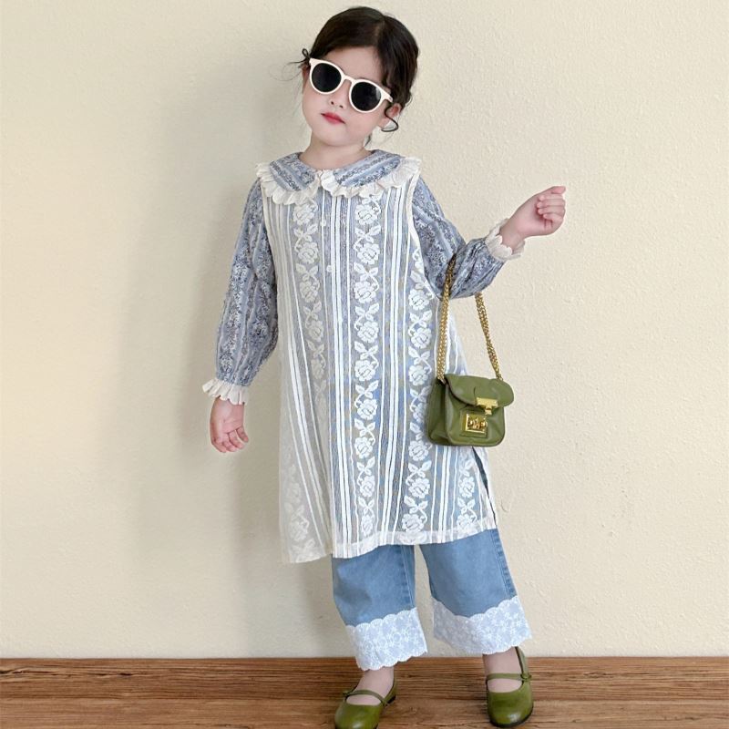 2024秋新入荷★子供服　トップス&レースワンピース&ズボン★90cm〜140cm
