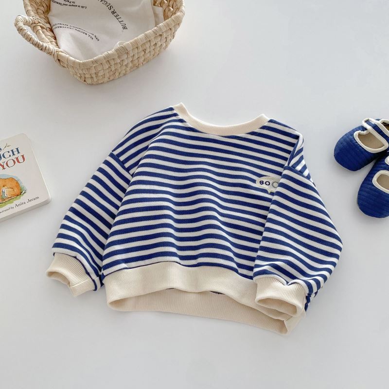 「2024」子供服★トップス★Tシャツ★ストライプ★韓国風子供服★80cm〜120cm