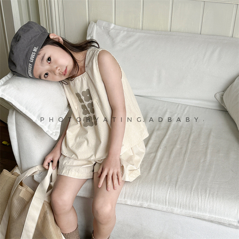 2024★夏新作★韓国風ベビー服★トップス+ズボン★80cm〜130cm 2色