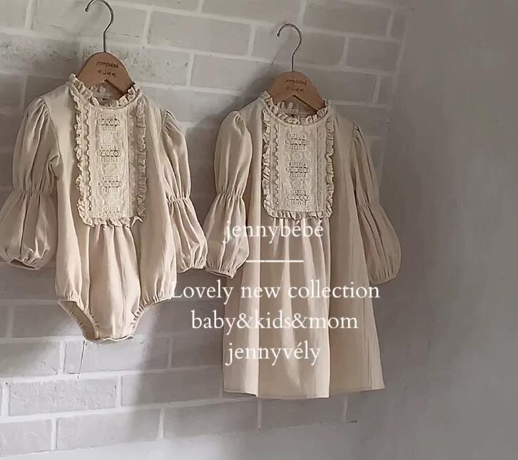 2024秋新入荷jen★ベビー服　子供服　ロンパース&ワンピース★66-90/90-130cm