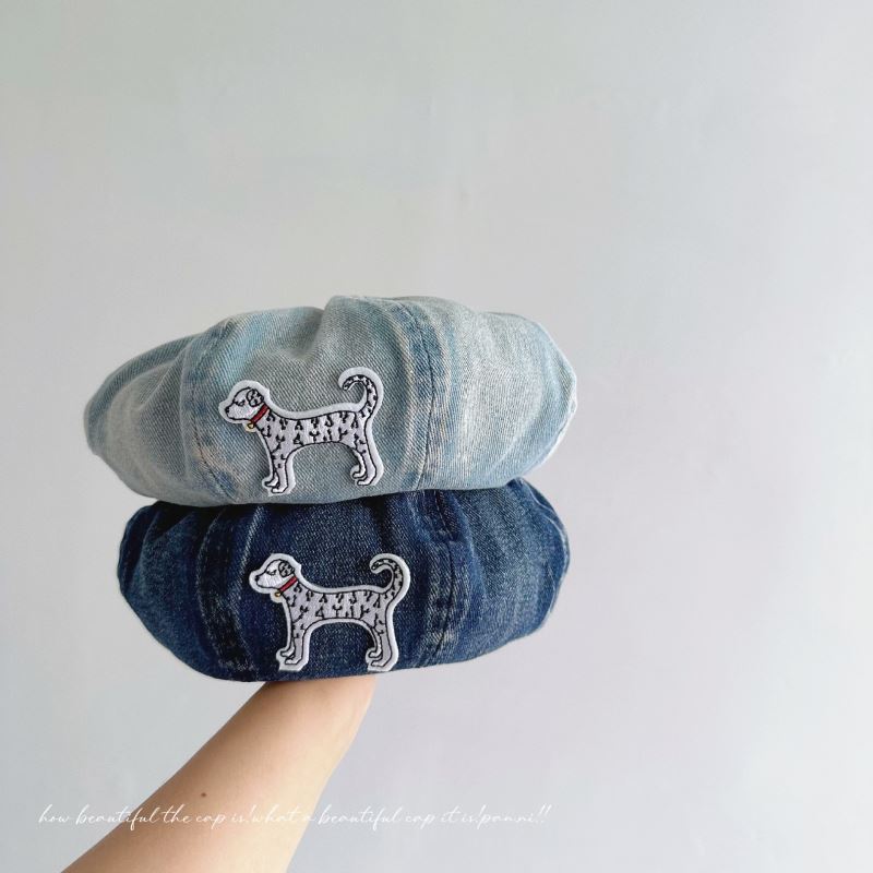 「2024」子供用★帽子★キャップ★キッズ★ベレー帽★デニム★2色