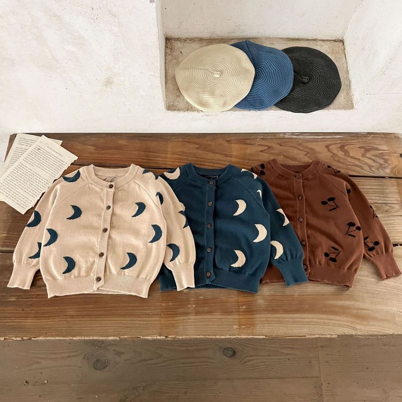 「2024」子供服★トップス★カーディガン★ニット★韓国風子供服★3色66cm〜100cm