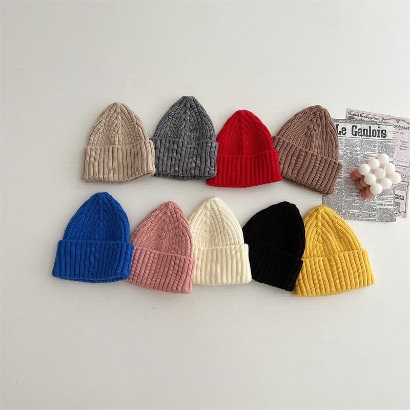 「2024」子供用★帽子★ニット帽子★ベビー★無地★9色