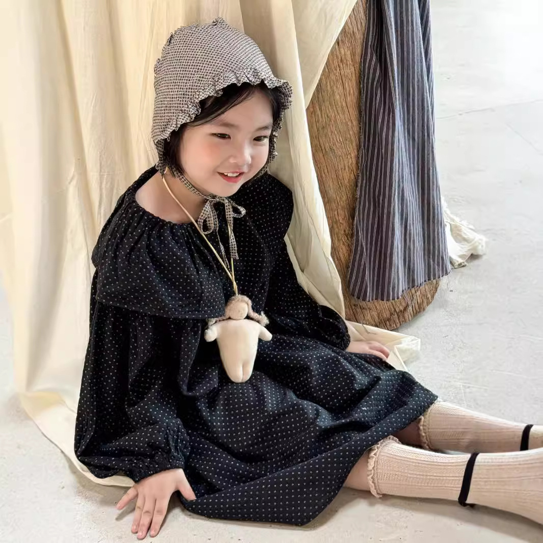 「2024」子供服★ワンピース★長袖★韓国風子供服★2色90cm〜140cm