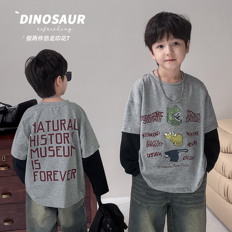 「2024」子供服★トップス★Tシャツ★韓国風子供服★恐竜★90cm〜150cm