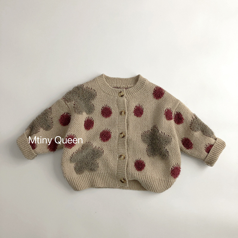 「2024」子供服★トップス★ニット★セーター★韓国風子供服★80cm〜130cm