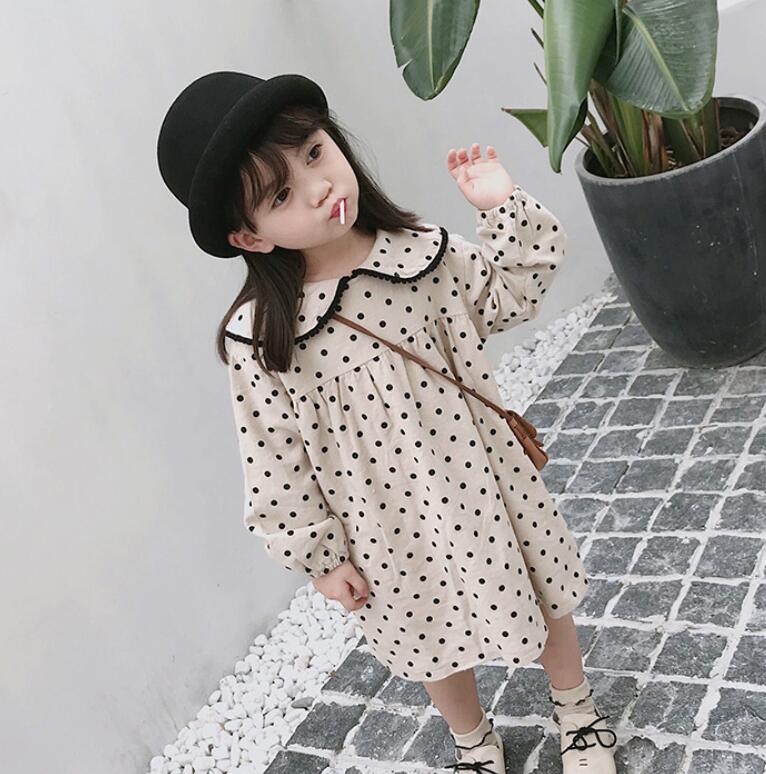 2024秋新品★子供服　ワンピース★タグ7-15★2色