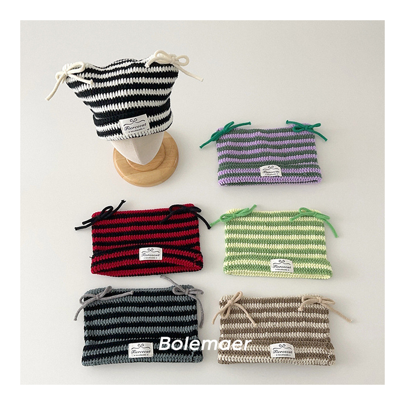 「2024」子供用★帽子★ニット帽子★キッズ★耳カバー★可愛い★6色