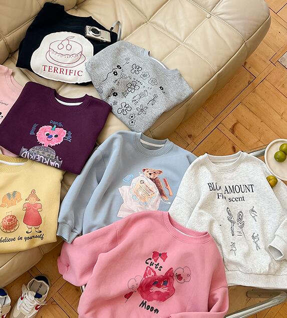 2024秋新品A★子供服　トップス　トレーナー★90cm〜160cm 8色