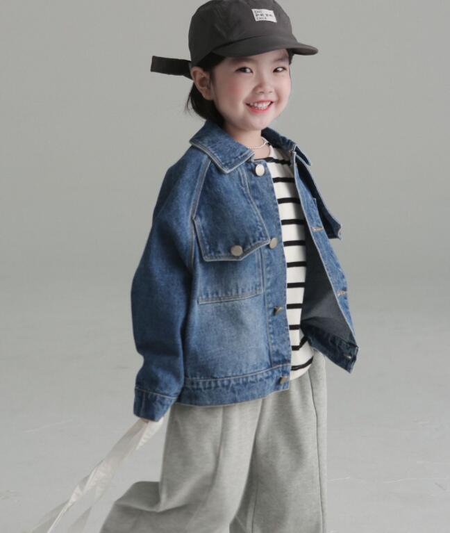 2024秋新作BO★子供服 　デニムコート★90cm〜150cm