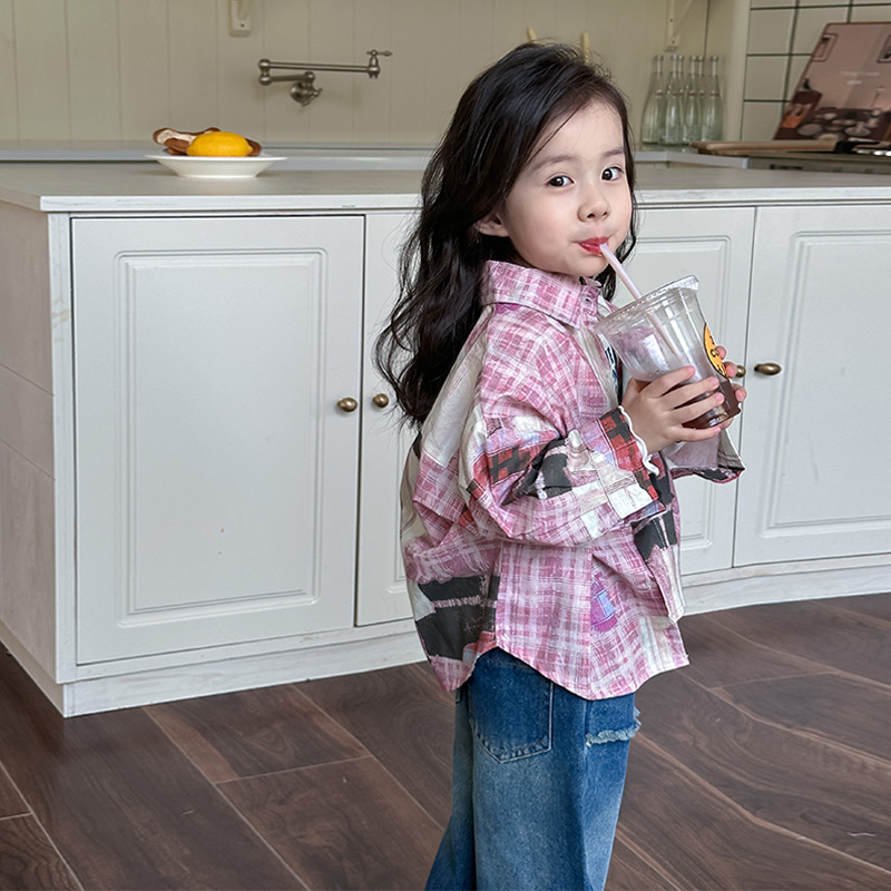 「2024」子供服★トップス★長袖シャツ★韓国風子供服★90cm〜150cm