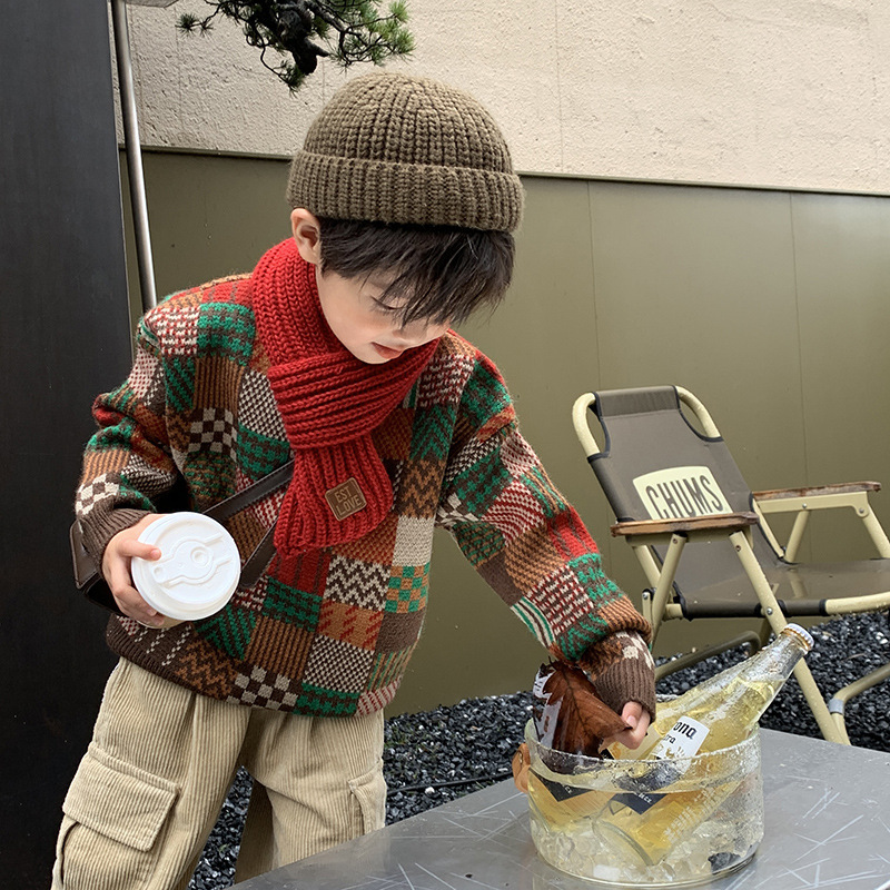 「2024」子供服★トップス★ニット★セーター★韓国風子供服★90cm〜160cm