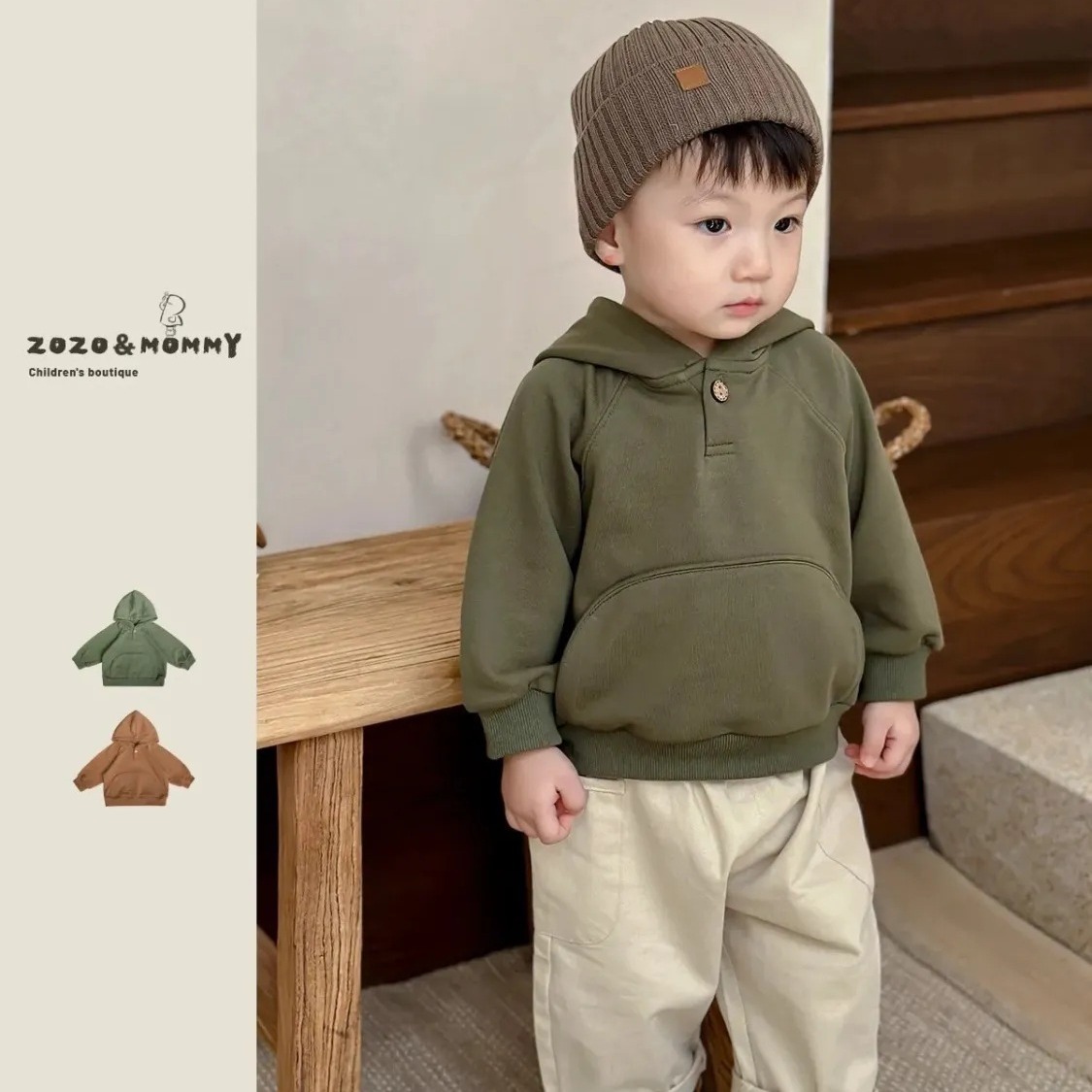 2024新作★子供服　トップス　パーカー★80cm〜120cm 2色