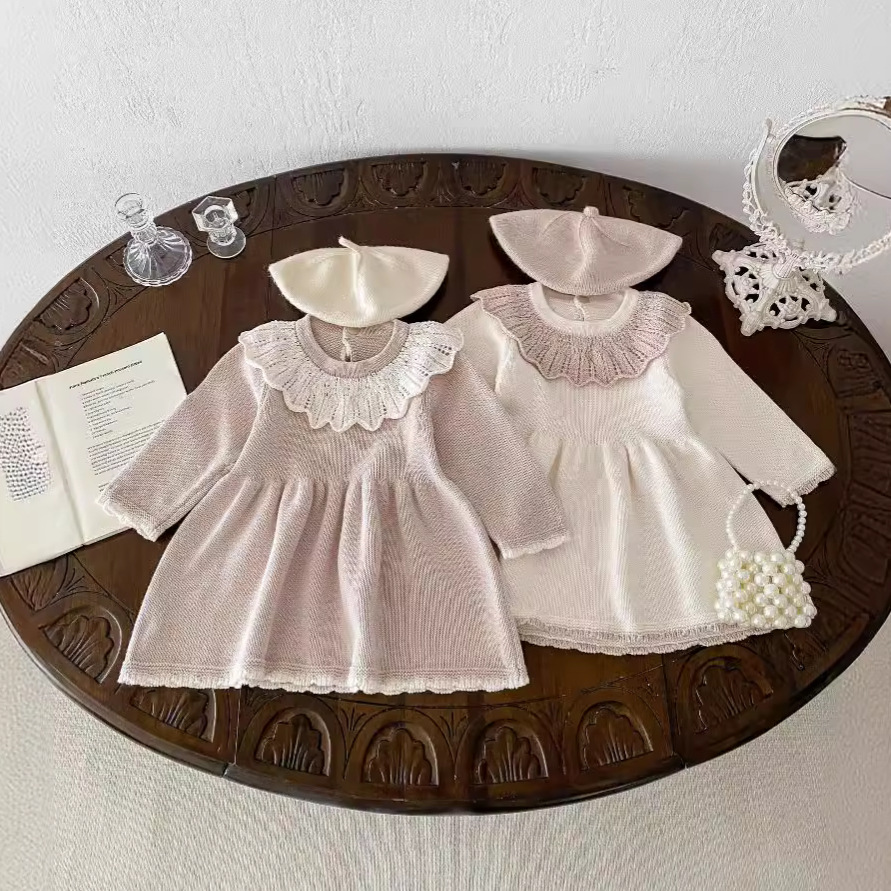 「2024」子供服★ニット★ワンピース★韓国風子供服★2色73cm〜110cm