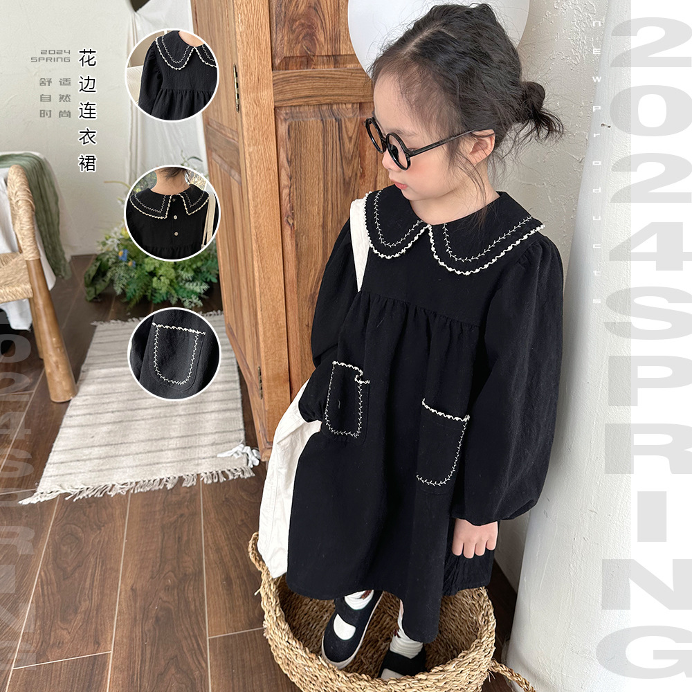 2024★春秋新作★韓国風子供服★ワンピース★100cm〜90cm