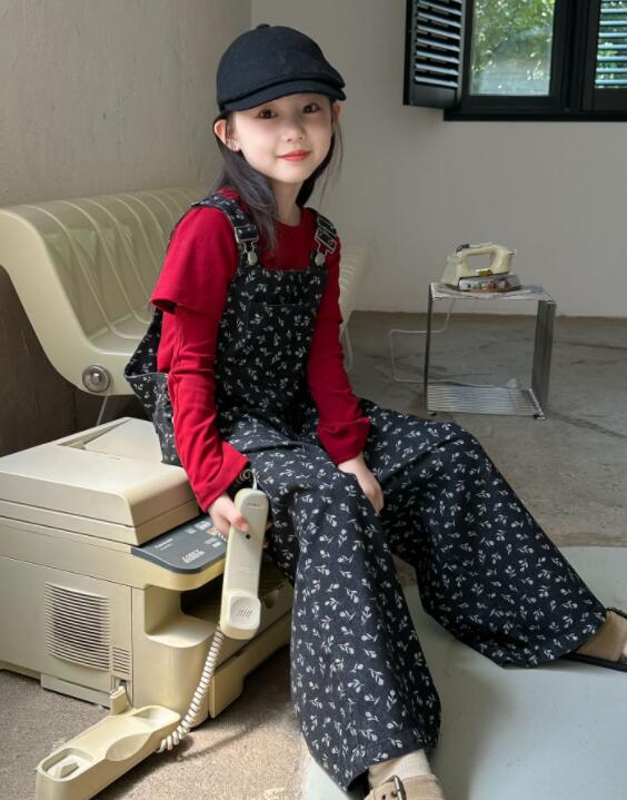 「2024」子供服★サロペット★花柄★韓国風子供服★100cm〜160cm