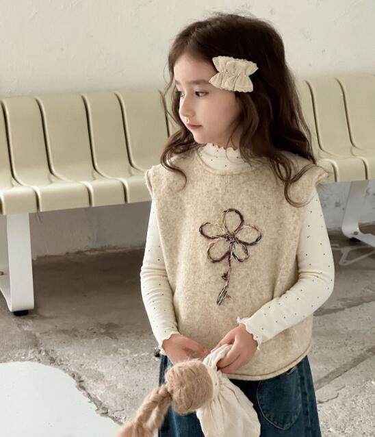 「2024」子供服★トップス★ニット★ベスト★韓国風子供服★90cm〜150cm