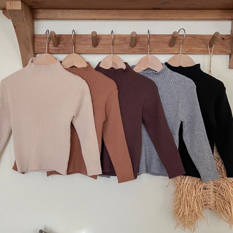 「2024」子供服★トップス★ニット★セーター★韓国風子供服★4色80cm〜140cm