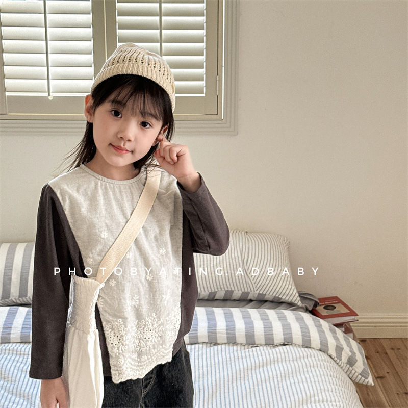 「2024」子供服★トップス★Tシャツ★韓国風子供服★2色80cm〜130cm