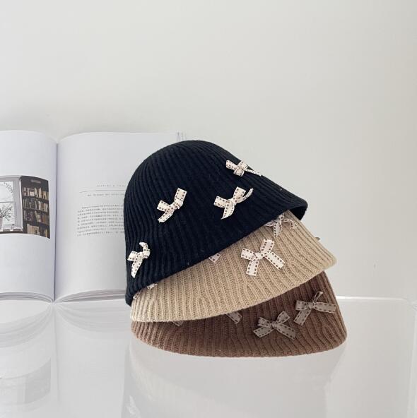 「2024」子供用★帽子★ニット帽子★キッズ★バケットハット★暖かい★5色