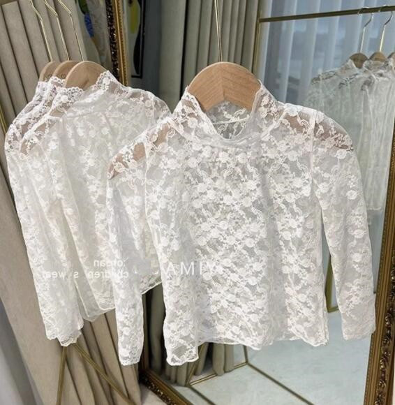 2024秋新品★子供服　レースインナー★90cm〜150cm