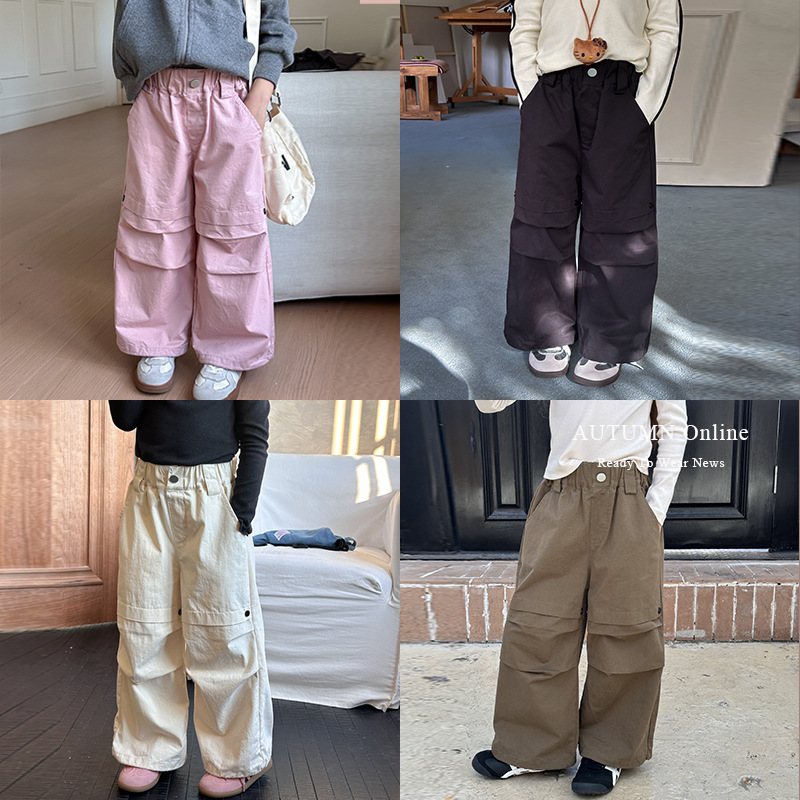 2024★春秋新作★韓国風子供服★ズボン★90cm〜160cm 4色