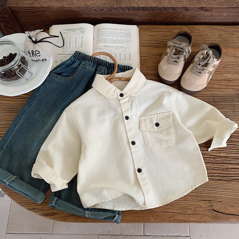 2024★春秋新作★韓国風子供服★シャツ★80cm〜130cm