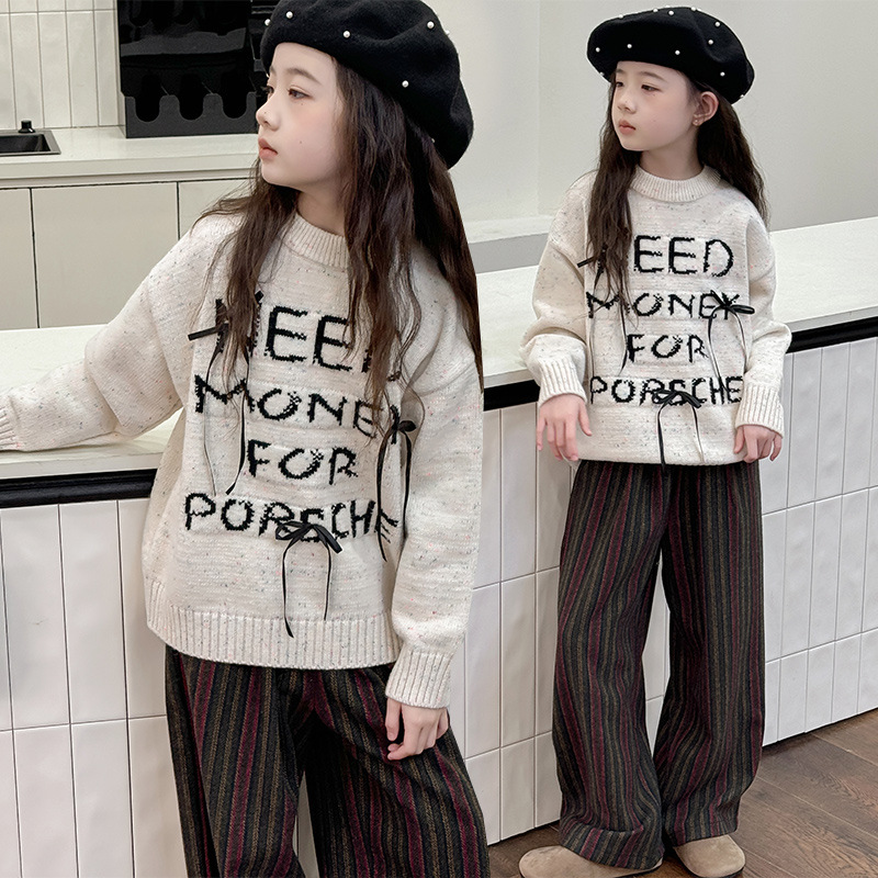 「2024」子供服★トップス★セーター★ズボン★韓国風子供服★2色120cm〜170cm