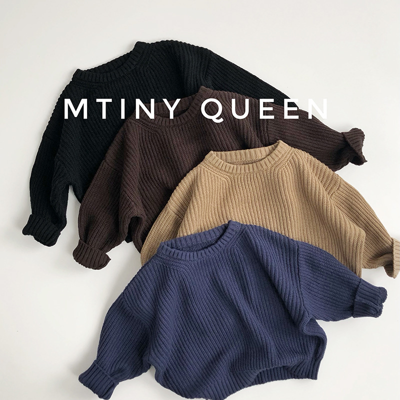 「2024」子供服★トップス★ニット★セーター★韓国風子供服★4色80cm〜130cm
